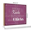 Dekoratives Küchenschild | 'Eine gute Küche ist das Fundament allen