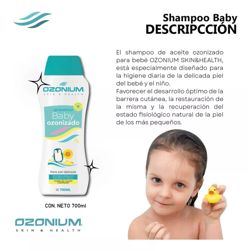 Ozonium Shampoo Baby Ozonizado 700ml, Ozonium Ozon013