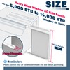 Pearwow Adjustable Window Air Conditioner Side Panels with Frame Set,Extra