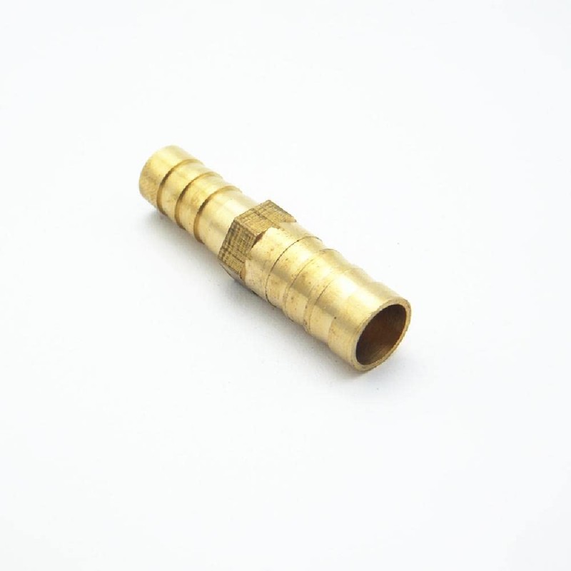 1Pcs 10mm-12mm Two Way Reducing Connector Brass Barb Hose Connector