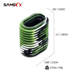 SAMSFX Fishing Reel Handle Cover Baitcaster Reel Knob Grips 3 Pairs in Pack (Black, Green & White)
