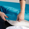 DecoKing Fitted Sheet Double Cotton Jersey Boxspring, Amber Collection, 120x200-140x200