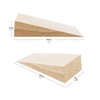 Haggiy hardwood wedges - beech wheel chocks (pack of 10),