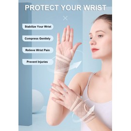 SUJAYU 2 Pack Wrist Brace Wrist Wraps for Women Men, Carpal Tunnel Wrist Brace Wrist Straps for Weightlifting (Black)