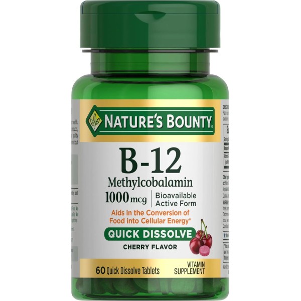 Nestle Health Science Nature's Bounty Vitamin B12 1000mcg Quick Dissolve