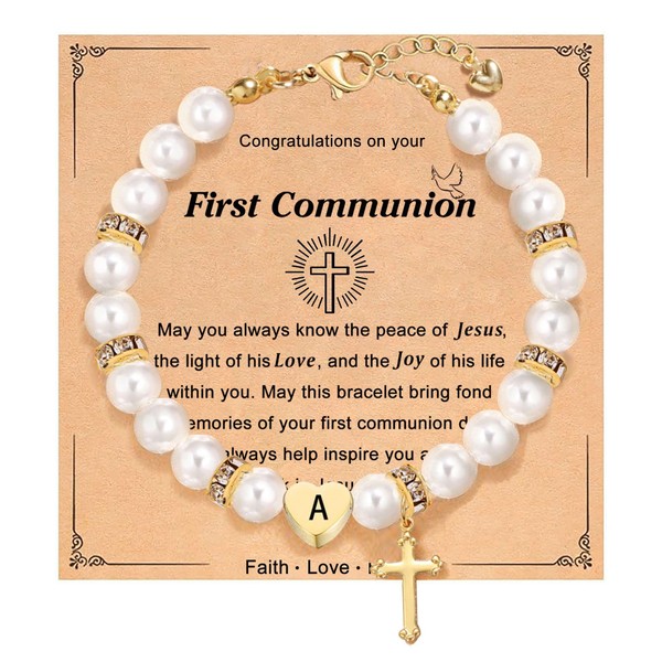 Initial First Communion Gifts for Daughter Catholic 1st First Holy