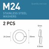BOUMVID Pack of 2 spring washers M24, spring washer shape