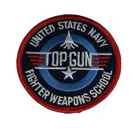 EE USN NAVY TOP GUN FIGHTER WEAPONS SCHOOL PATCH NAVAL AVIATION VETERAN PILOT