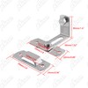 Alise SUS304 Stainless Steel Flip Latch Right Angle Gate Latches