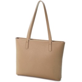 yumemono Women's Tote Bag, Business Bag, Compatible with A4 Size, Leather, Recruit Bag, Job Hunting Bag, On and Off, Bag, Thin, Khaki