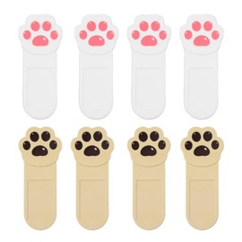 Opexicos 8Pcs Toilet Seat Cover Lifter Cute Cartoon Toilet Seat Handle Avoid Touching Toilet Seat Self-Adhesive Seat Cover Lifter With Cat Claw Bathroom Accessories