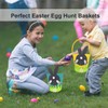 2 Pcs Easter Egg Hunt Baskets for Kids,Felt Basket with