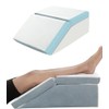 FSCGIFE Leg Elevation Pillow for Swelling, 6&8 Inch Adjustable Cooling