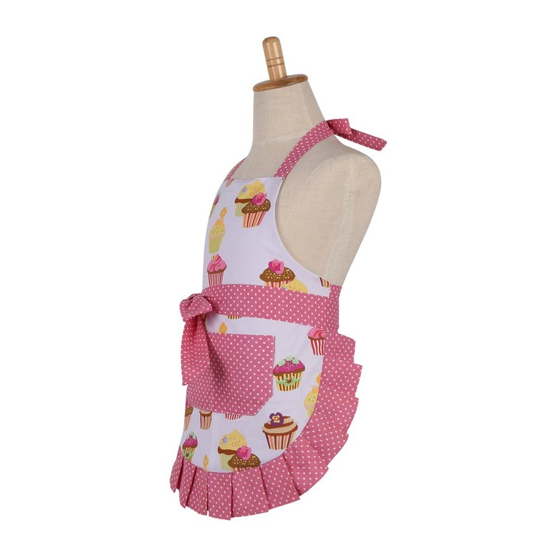 Surblue 100% Cotton Reusable Women Skirt Apron with Two Pocket,
