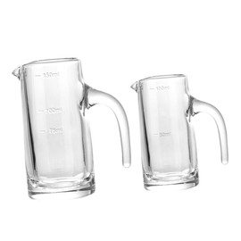 Ciieeo 2pcs Drinking Utensils Male Cup Jug Dispensers Decanters Measurement Carafe Measuring Spout Pitcher Unbreakable Drinks Beverage Reusable Wine Bartending Scale