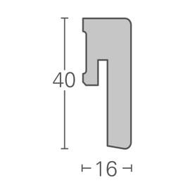 Parador SL 3 Decorative Skirting Board Oak D023 Length 2.20 m
