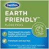 DenTek Earth Friendly Floss Picks, Organic Plant-Based bio-Plastic Handles, Mint,