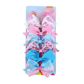 6pcs Girls Fashion Hair Accessories Party Gift Signature for Jojo Siwa Bows#7