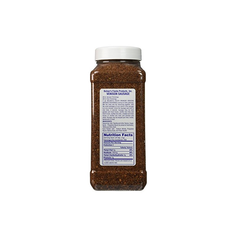Bolner's Fiesta Venison And Other Game Meat Sausage Seasoning, 24