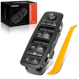 A-Premium Power Master - Interruptor de ventana delantera para Dodge Ram 1500/2500/3500 2009-2010 Ram 1500/2500/3500/4500/5500 2011-2012 4602863AD (sin espejos plegables eléctricos)