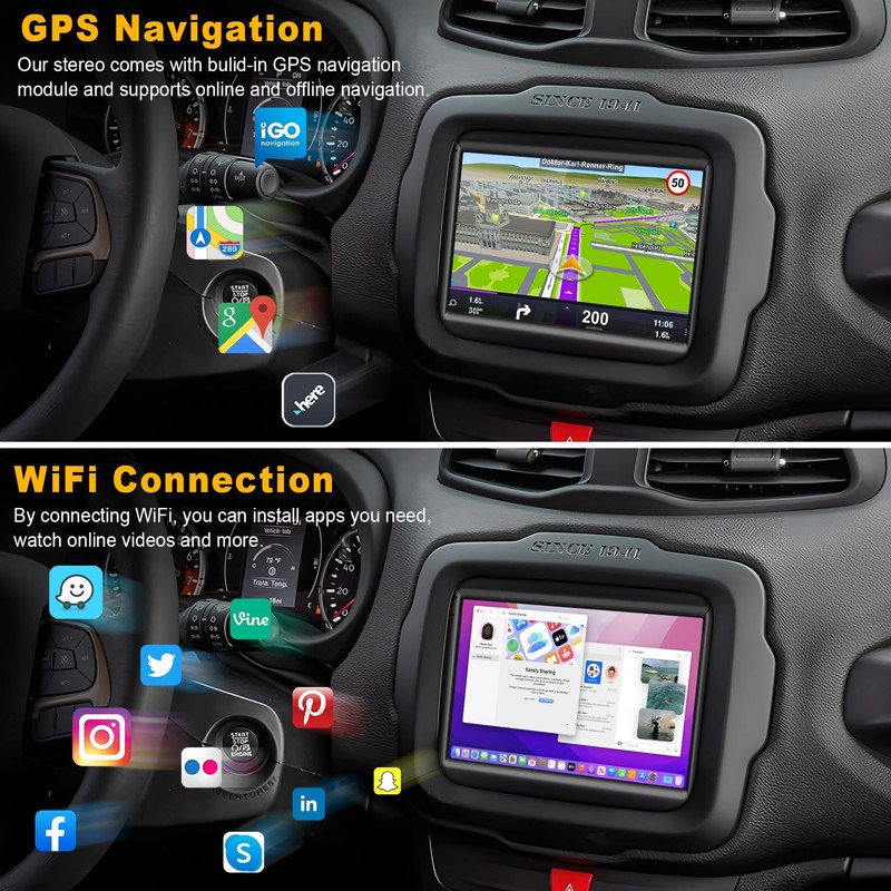 Android 15 Car Radio Stereo for Jeep Renegade 2018-2024, 7