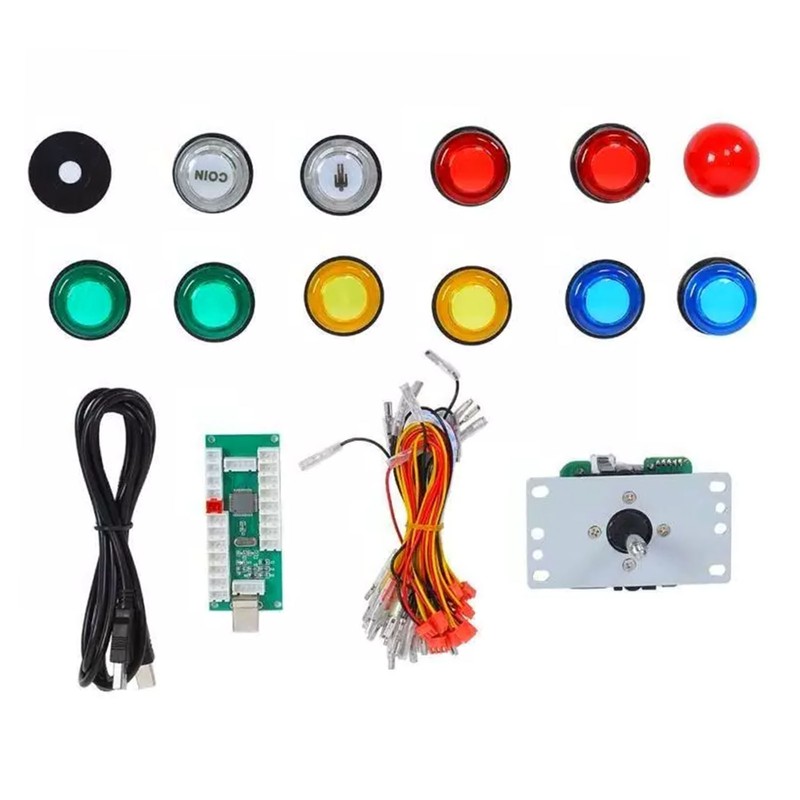 DIY Arcade Joystick Kit Circuit Board Joystick 5P USB PC