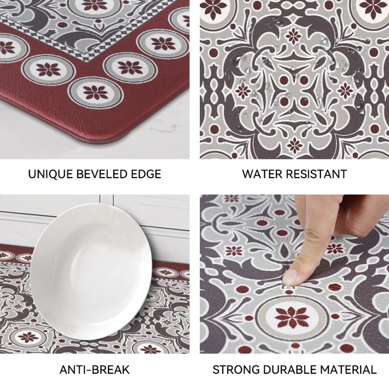 Modern Novelty Waterproof Cushioned Washable Stain Resistant Antimicrobial Non-Slip Heavy