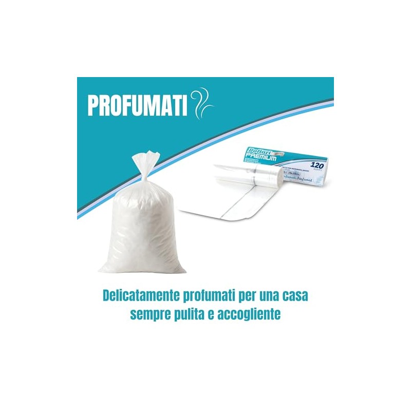 Bottari 120 Müllbeutel, 10 l, 30 x 50 cm, mit