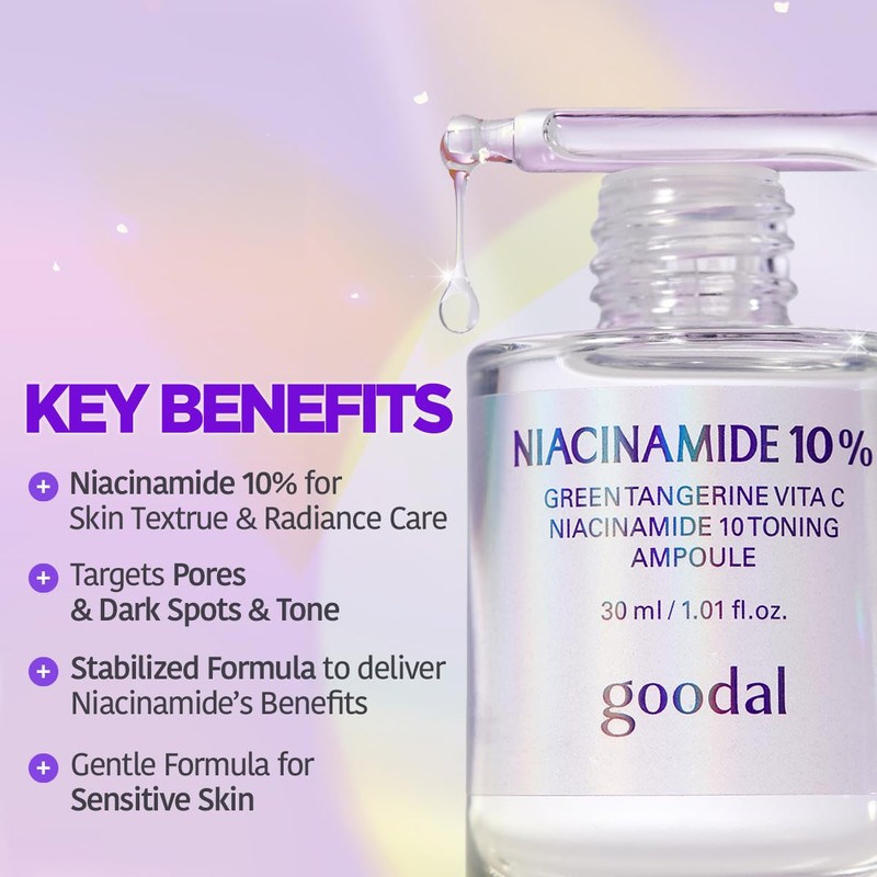 GOODAL Green Tangerine Vita C Niacinamide 10 Toning Ampoule -
