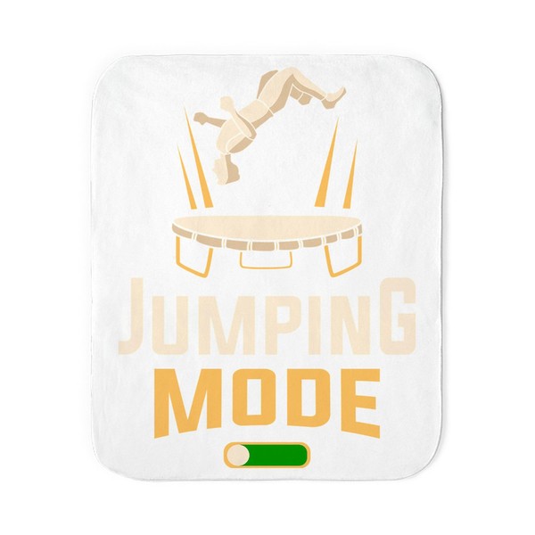 CafePress Funny Trampolines Trampoline Jumping Mode On Sherpa Fleece Throw