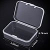 Jetec 6 Pieces Mini Plastic Clear Beads Storage Containers Box