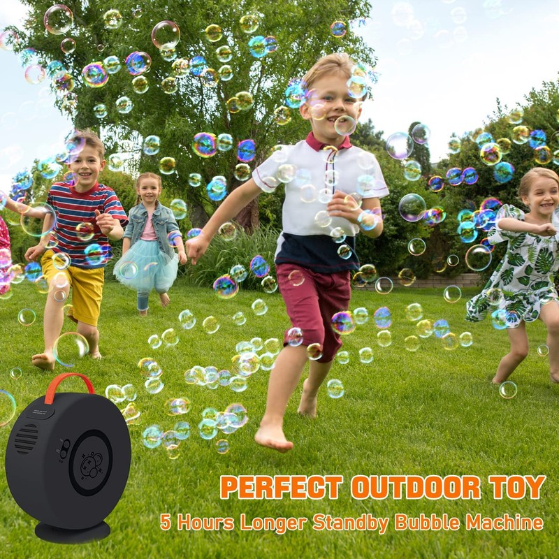 Automatic Rotation Bubble Machine USB Rechargeable Automatic Bubble Blower for