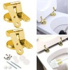 Loszaral Toilet Seat Hinges Replacement, Gold Toilet Seat Hinges, Long