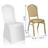EMART 50 PCS Spandex Chair Cover, White Seat Covers for