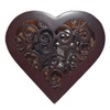 Antique Engraved Wooden Wind-Up Musical Box,Over The Rainbow Musical Box,with