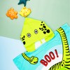 QILZO Kids Dinosaur Hooded Towel 60x60cm Beach Pool Towel Poncho