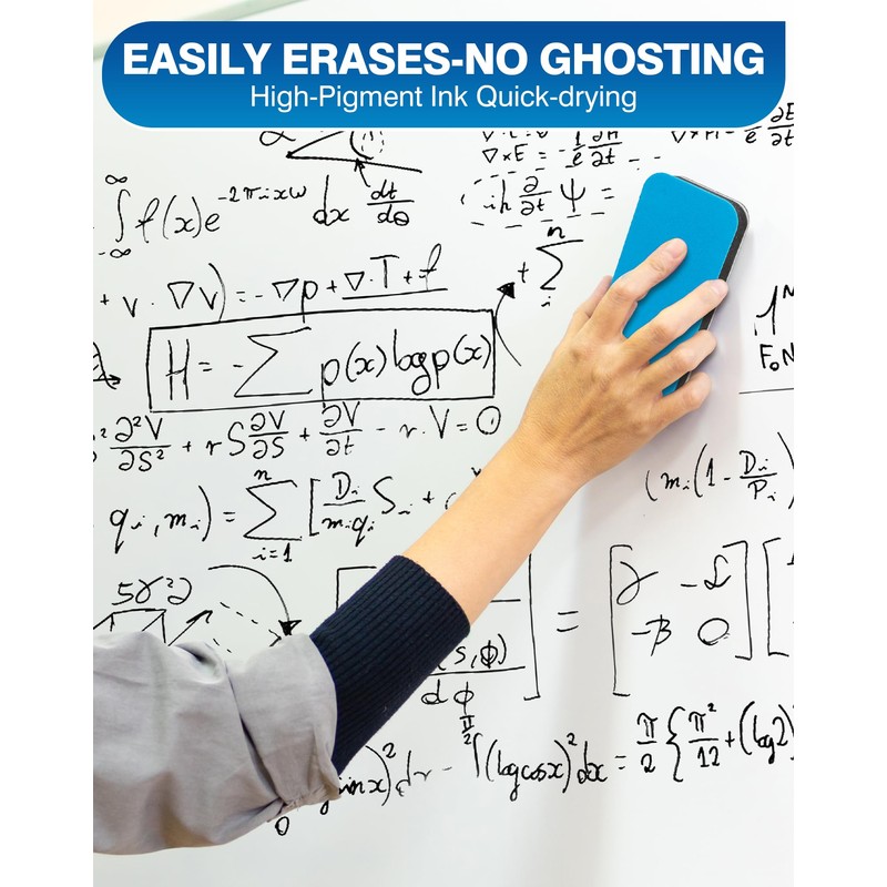 SFAIH Dry Erase Markers Chisel Tip Bulk, 72 Pack Black