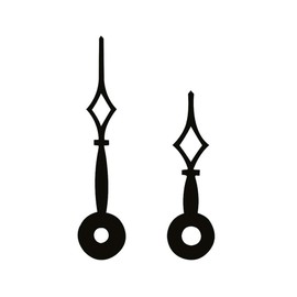 SELVA 1 Pair of Hands Booked Junghans Movements (33/24, Black)