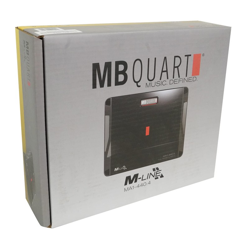 MB QUART MA1-440.4 440 Watt 4-Channel Car Audio Amplifier Amp