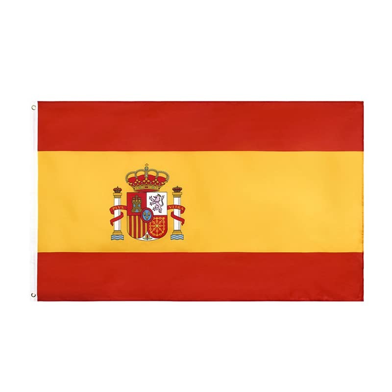 AIMALL 3x5ft Large Spain Spanish Flag with Brass Grommets, Heavy