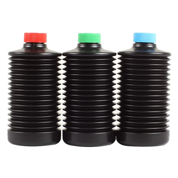3X1000ml Foldable Darkroom Chemical Storage Bottle Collapsible Liquid Container Film