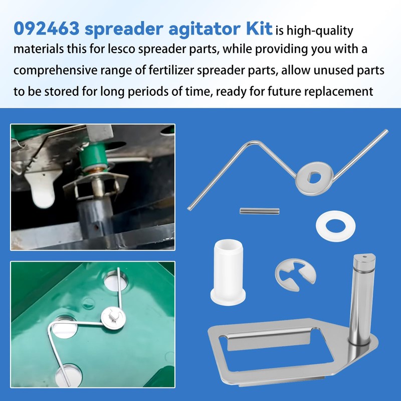 Eudaimonia 092463 Spreader Agitator Kit for Lesco 101186, 091186, 705699