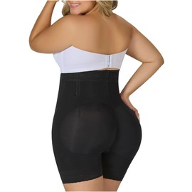 M&D 0327 High Waist Body Shaper Butt Lifter Slimmer Shorts | Fajas Levanta Cola Black