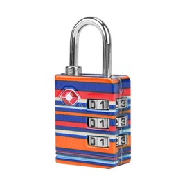 Travelon TSA Luggage Lock, Coral Stripe