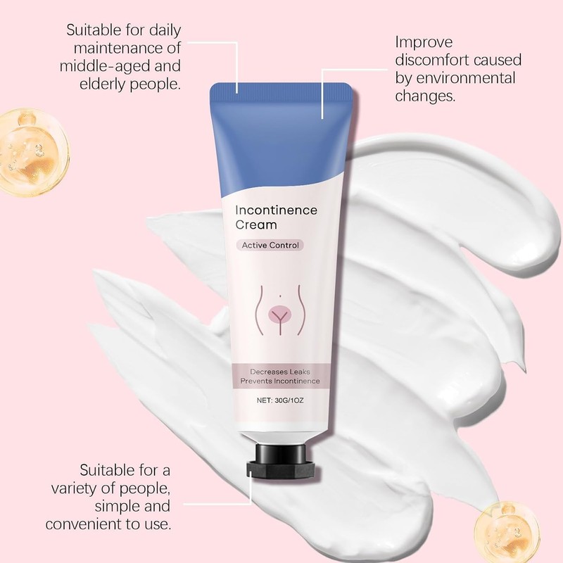 Women's Incontinence Control Body Cream,Active Control To Decrease Leaks,Moisturizing Night