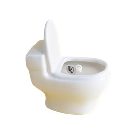 Toilet-Shaped Scented Candle, Funny Aromatherapy Candle for Home, Bathroom, Office, Soy Wax Scented Candle, Unique Gag Gift Idea (White Tea)