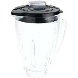 Oster Blender 6 Cup Glass Jar, Black Lid