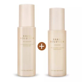 Nature Republic 네이처리퍼블릭 스네일 솔루션 스킨부스터+에멀전 (주름 미백 기능성) Nature Republic Snail Solution Skin Booster + Emulsion (Anti-Wrinkle Whitening Functional)