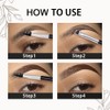 evpct Blonde Eyebrow Powder Pomade Gel Shaper Makeup Kit with
