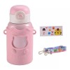 Maíz Vaso Bebe Botella Infantil + Popote Agua Kawaii Antiderrame